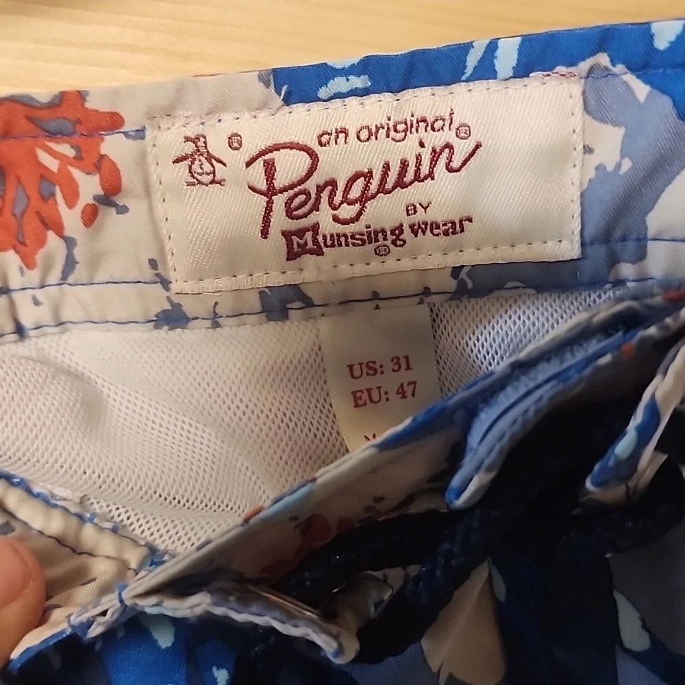 Mens orginal Penguin Swim Trunks NEW Size 31